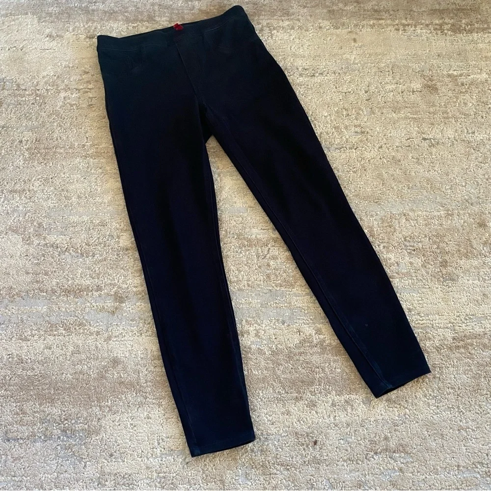 Spanx Jean-ish Black Jeans Skinny High Rise Jeggings Compression Shaping: Medium